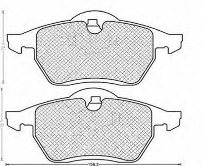 MAGNETI MARELLI 430216170312 -  Комплект тормозных колодок, дисковый тормоз